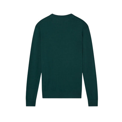 Green - Back - Ted Baker Mens Merino Wool Long-Sleeved Jumper