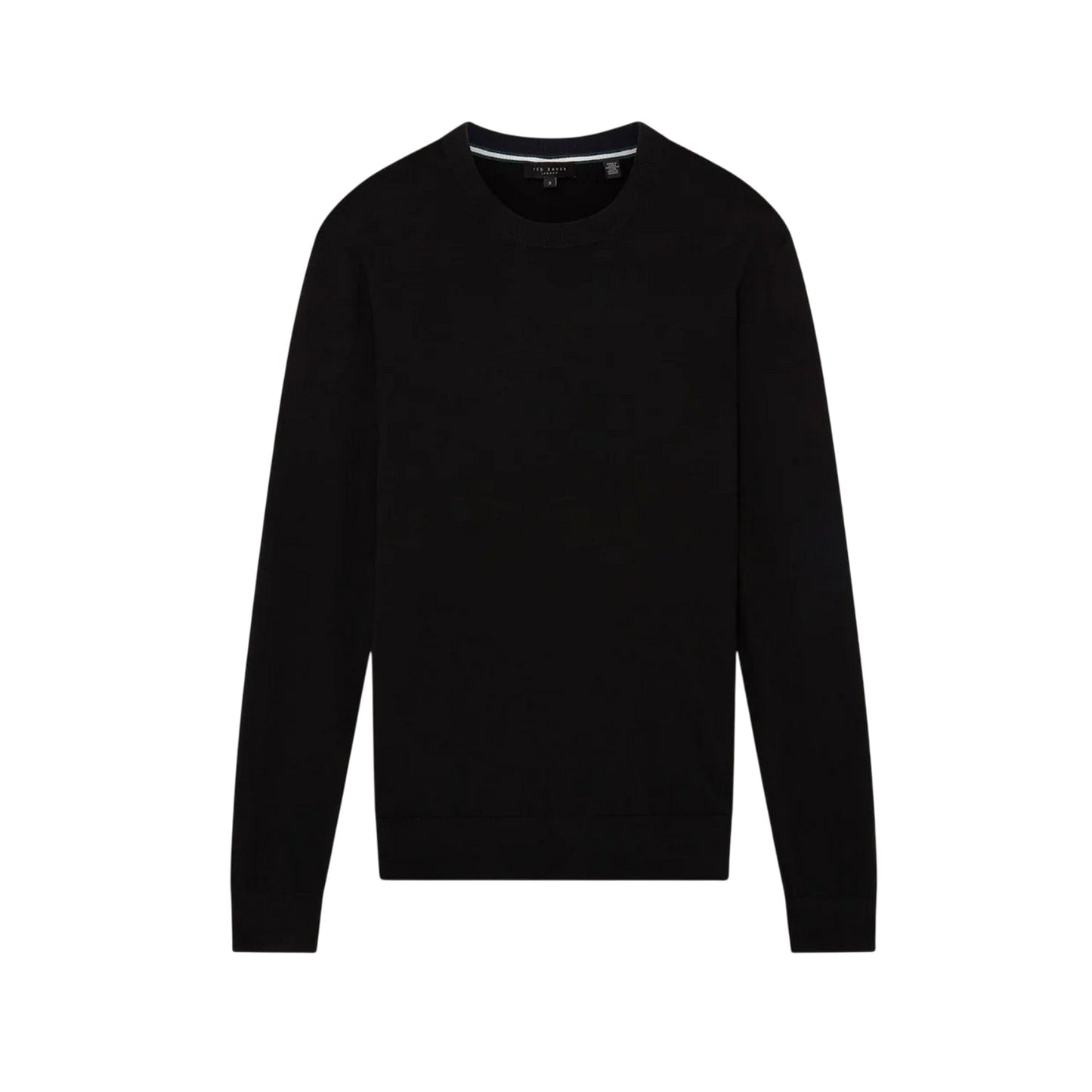 Black - Front - Ted Baker Mens Merino Wool Long-Sleeved Jumper