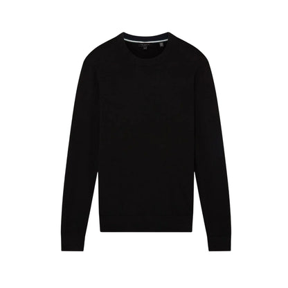 Black - Front - Ted Baker Mens Merino Wool Long-Sleeved Jumper