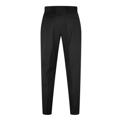 Black - Back - Hugo Mens Hesten Slim Business Suit Trousers