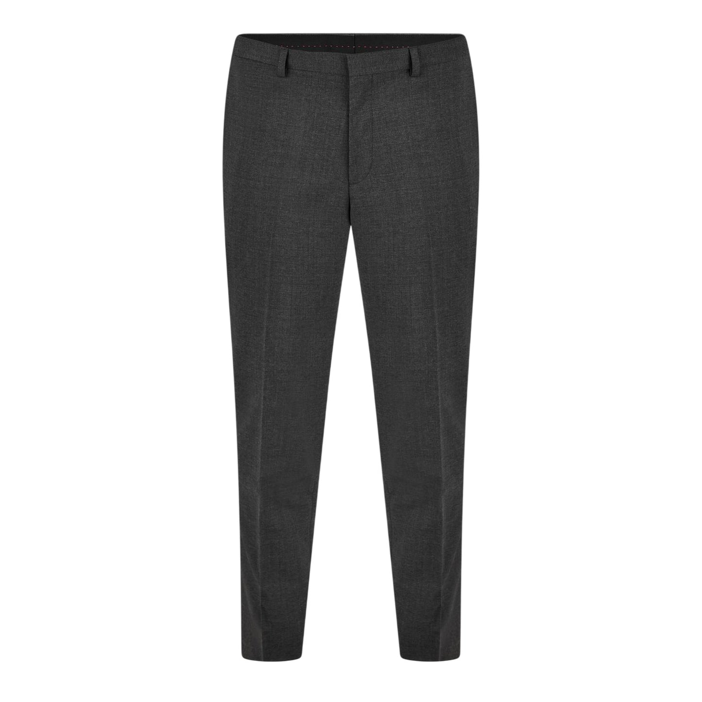 Dark Grey - Front - Hugo Mens Hesten Slim Business Suit Trousers