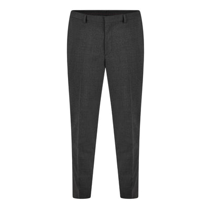 Dark Grey - Front - Hugo Mens Hesten Slim Business Suit Trousers