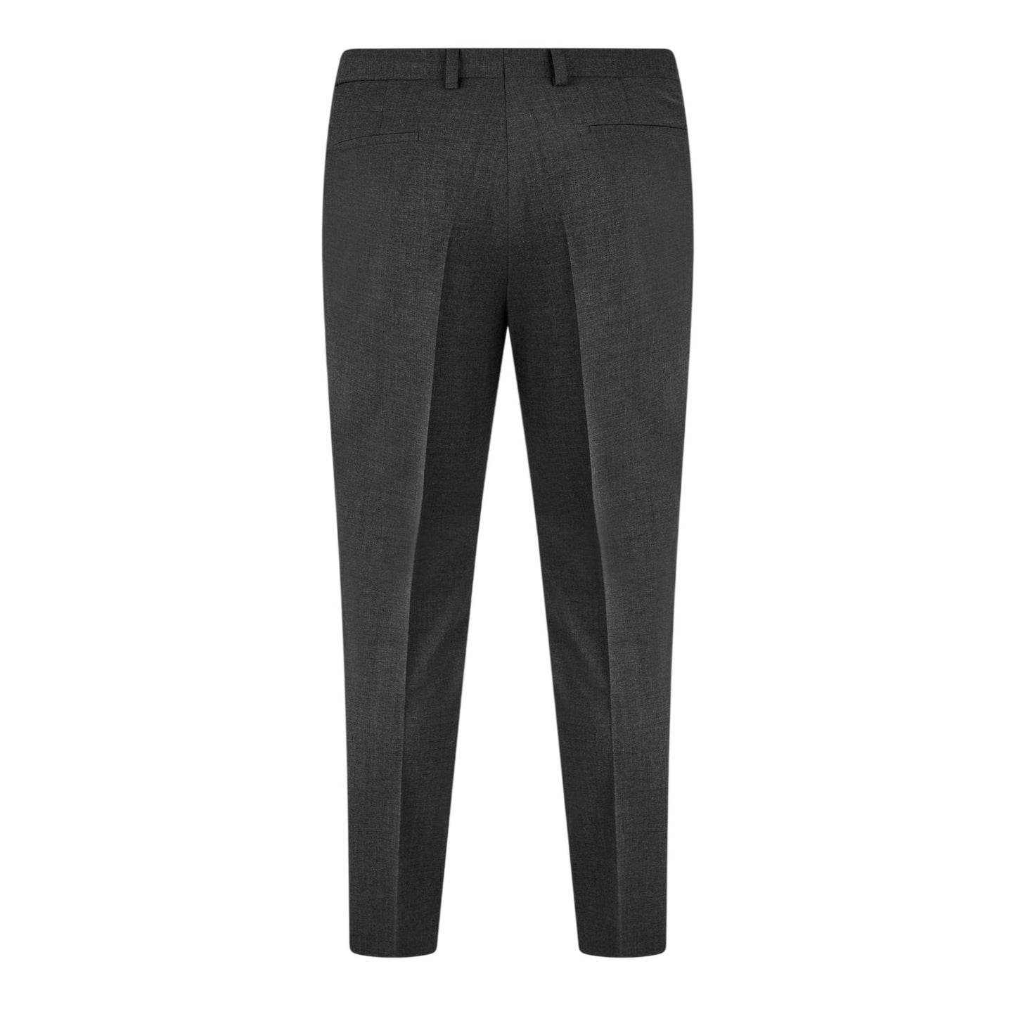 Dark Grey - Back - Hugo Mens Hesten Slim Business Suit Trousers