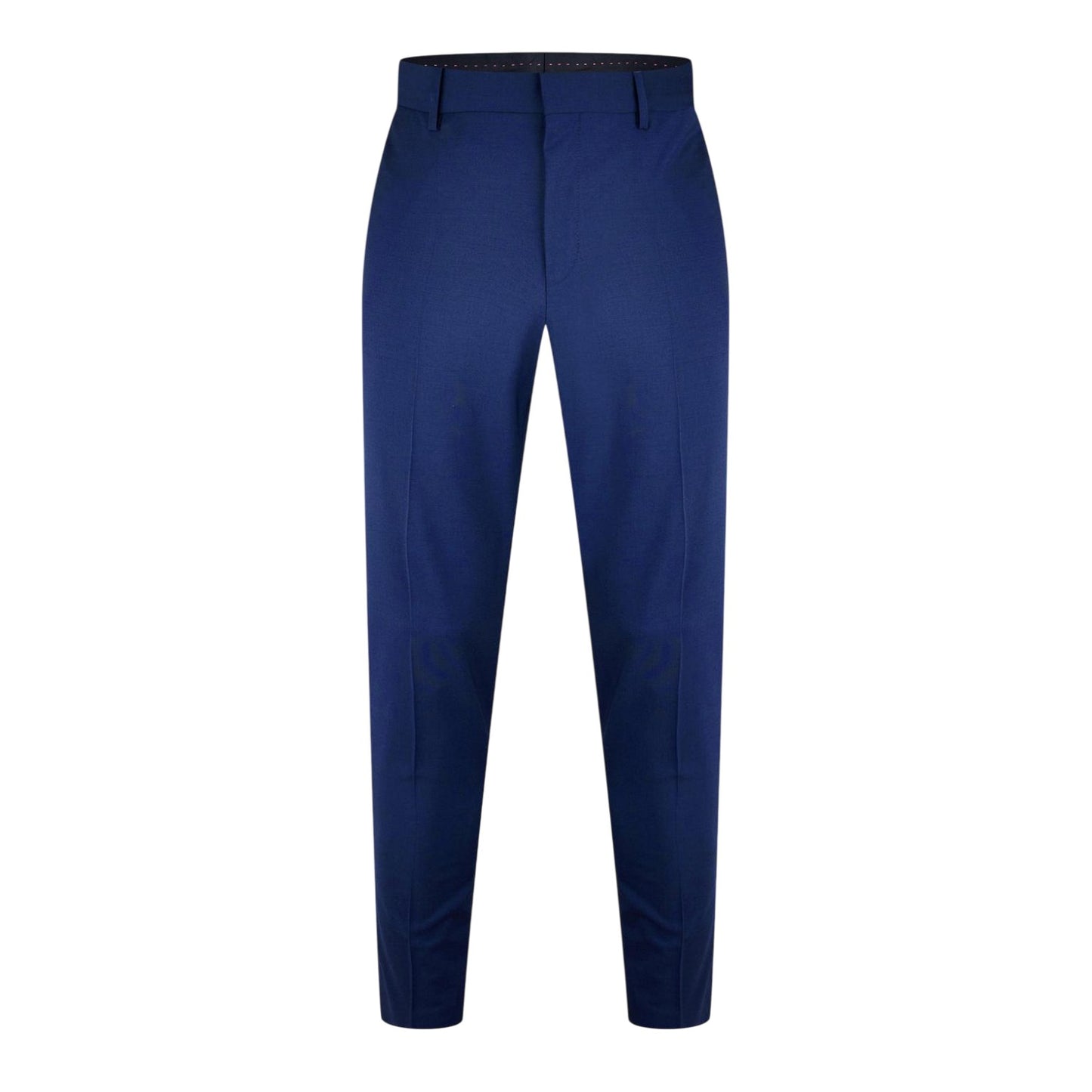 Blue - Front - Hugo Mens Hesten Slim Business Suit Trousers