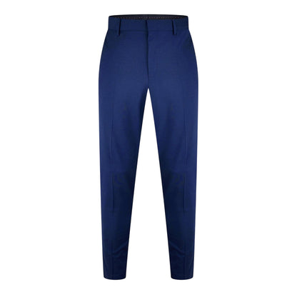 Blue - Front - Hugo Mens Hesten Slim Business Suit Trousers