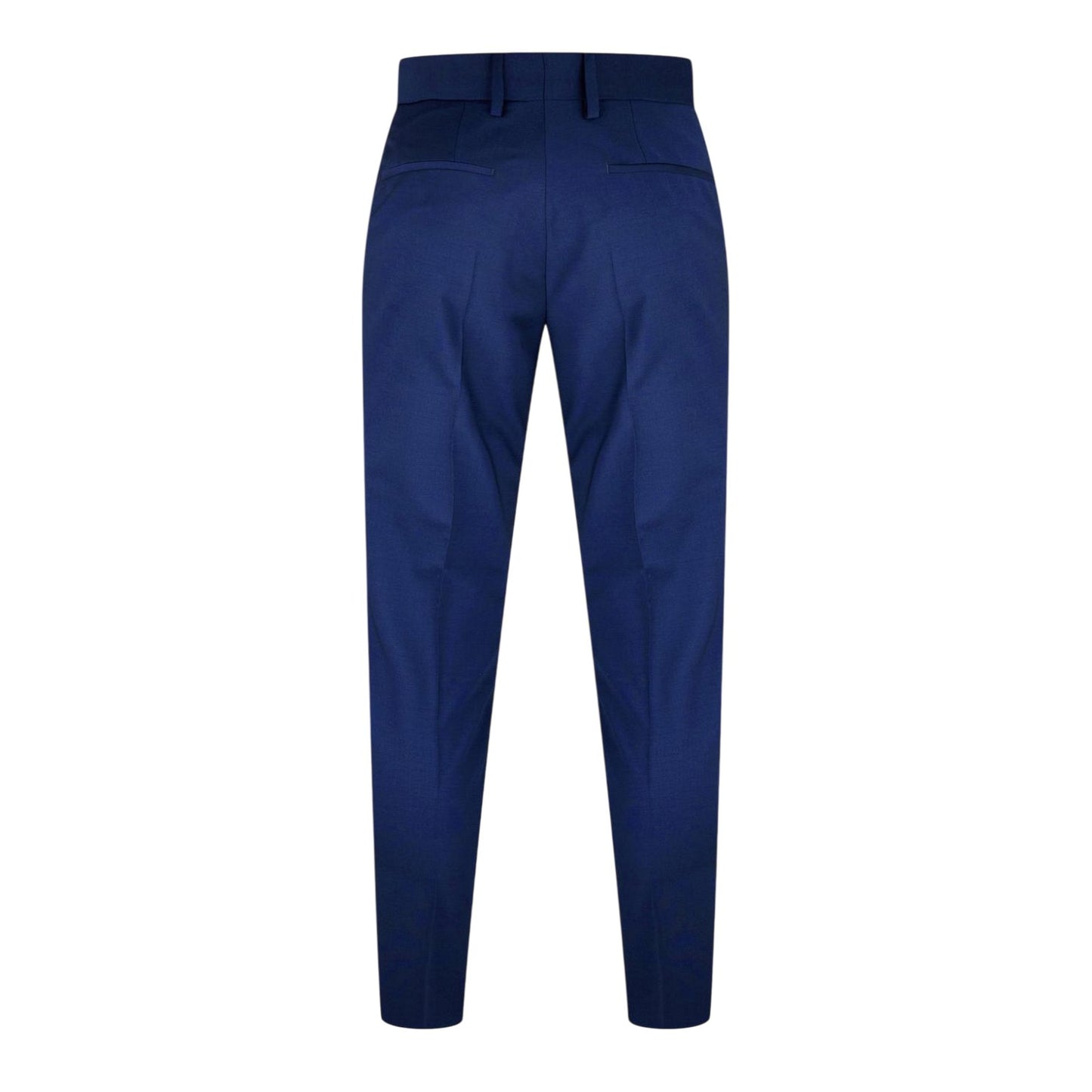 Blue - Back - Hugo Mens Hesten Slim Business Suit Trousers