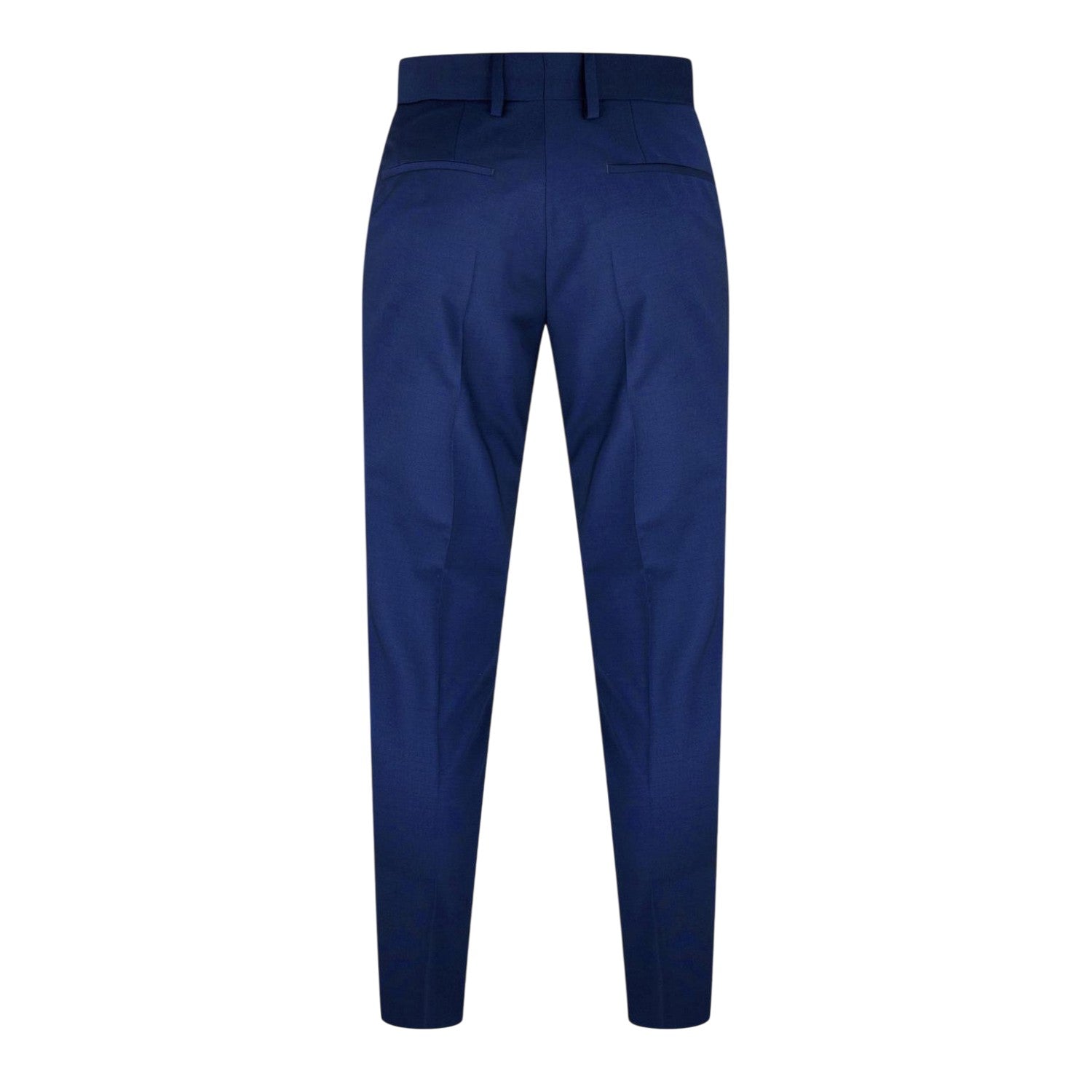 Blue - Back - Hugo Mens Hesten Slim Business Suit Trousers