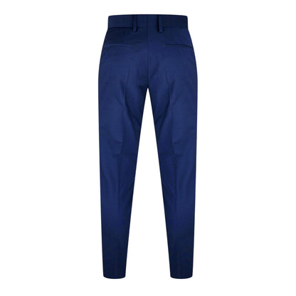 Blue - Back - Hugo Mens Hesten Slim Business Suit Trousers
