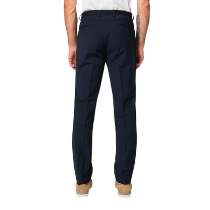 Dark Blue - Back - Hugo Mens Hesten Slim Business Suit Trousers