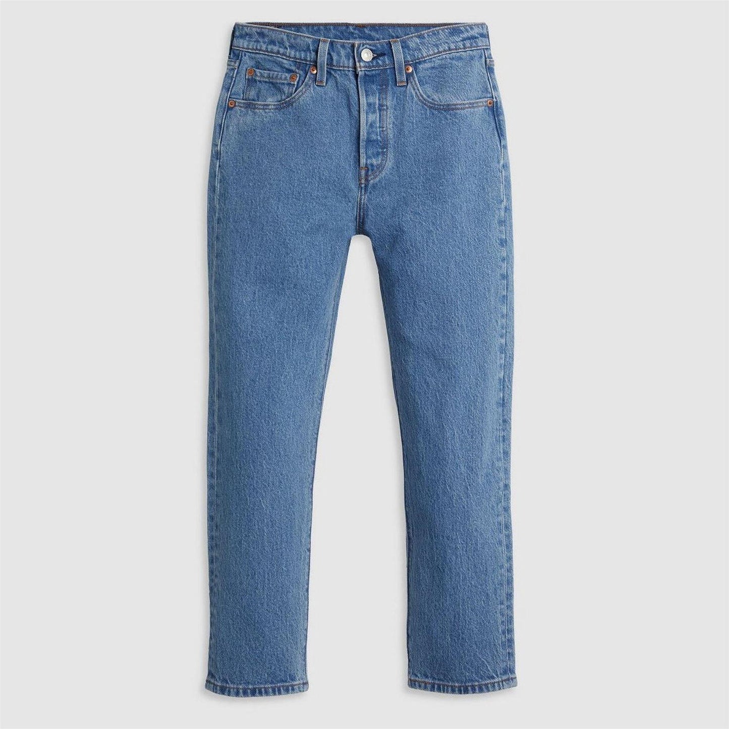 Multiple Choice - Front - Levis Womens-Ladies 501 Straight Leg Ankle Grazer Jeans