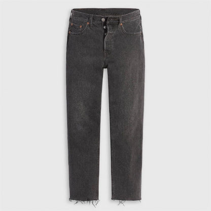 Off My Cloud - Front - Levis Womens-Ladies 501 Straight Leg Ankle Grazer Jeans