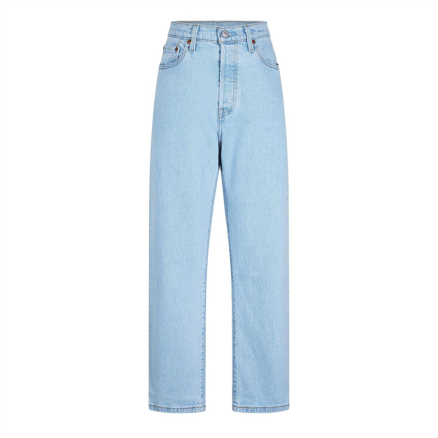 Samba T3 Blues - Front - Levis Womens-Ladies 501 Straight Leg Ankle Grazer Jeans
