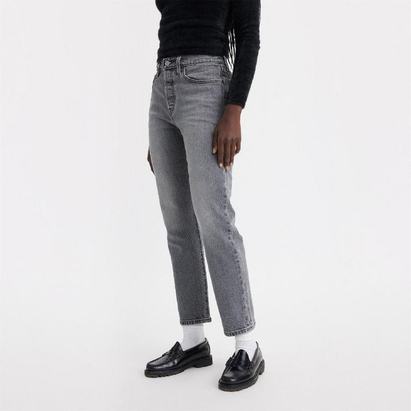 Hit The Road - Back - Levis Womens-Ladies 501 Straight Leg Ankle Grazer Jeans