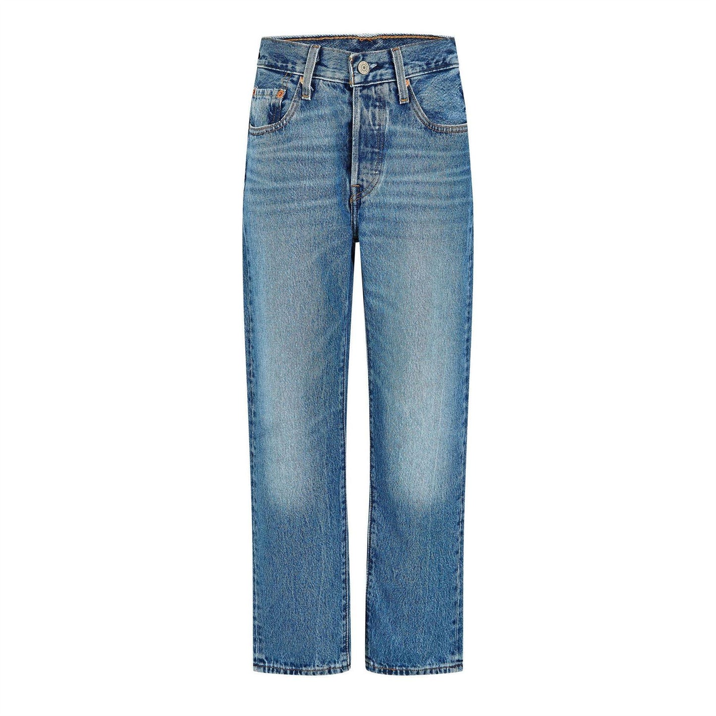Must Be Mine - Front - Levis Womens-Ladies 501 Straight Leg Ankle Grazer Jeans