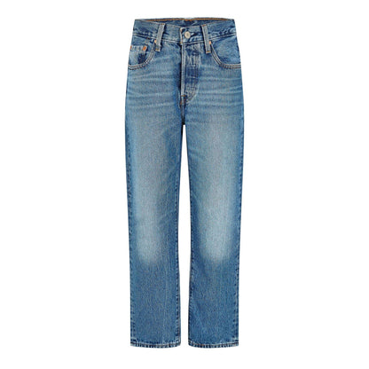 Must Be Mine - Front - Levis Womens-Ladies 501 Straight Leg Ankle Grazer Jeans