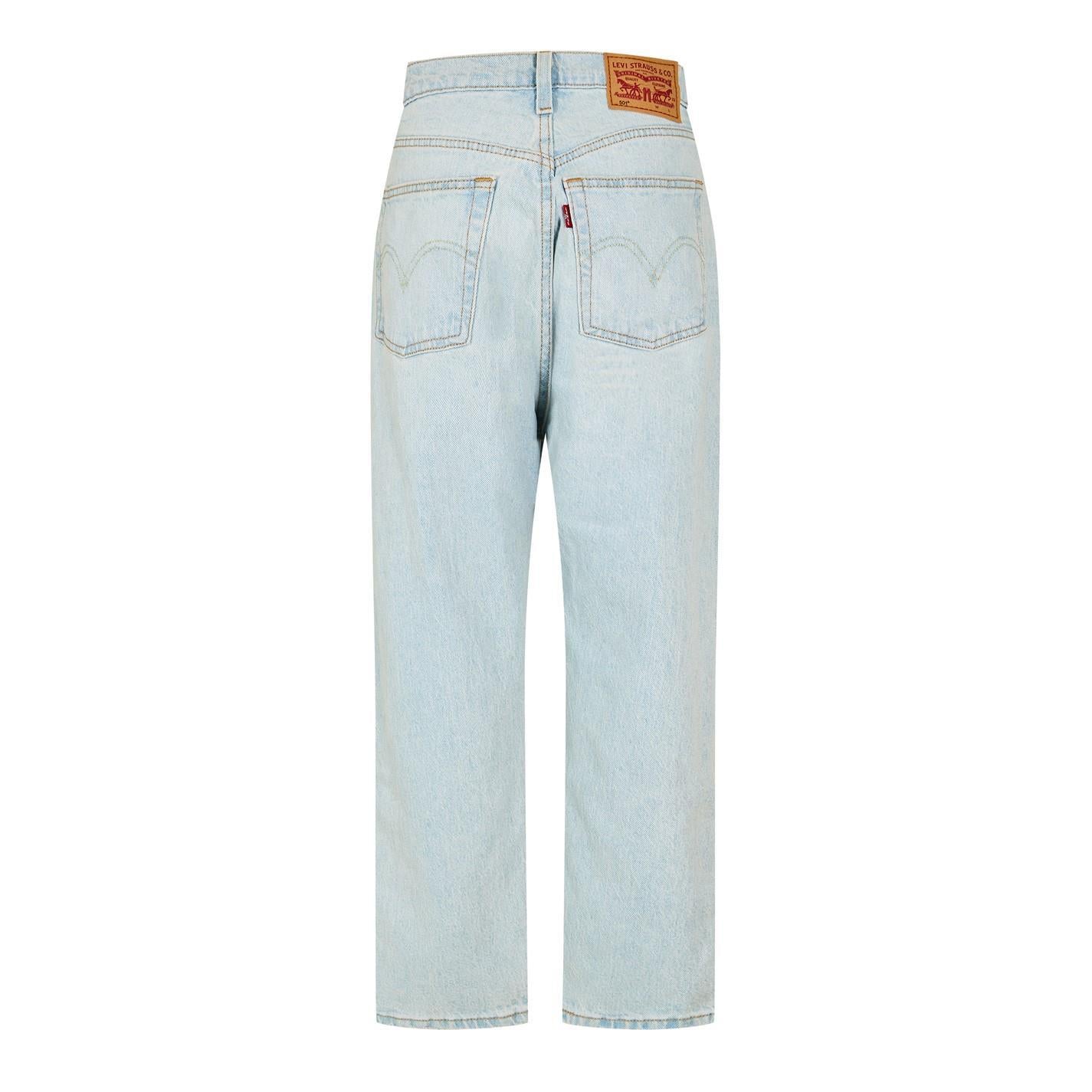 Stepped Away - Back - Levis Womens-Ladies 501 Straight Leg Ankle Grazer Jeans