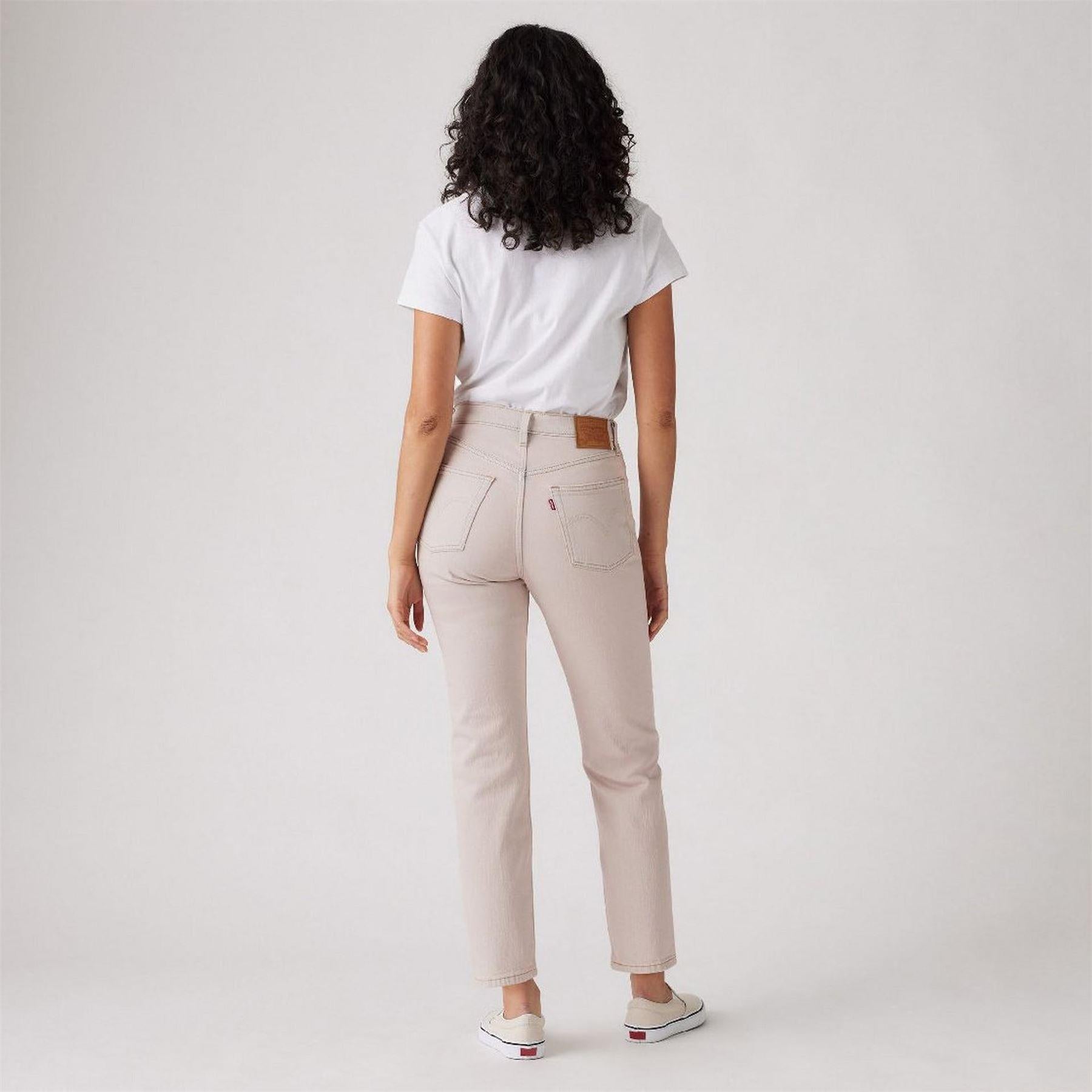 Candyfloss - Lifestyle - Levis Womens-Ladies 501 Straight Leg Ankle Grazer Jeans