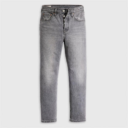 Hit The Road - Front - Levis Womens-Ladies 501 Straight Leg Ankle Grazer Jeans