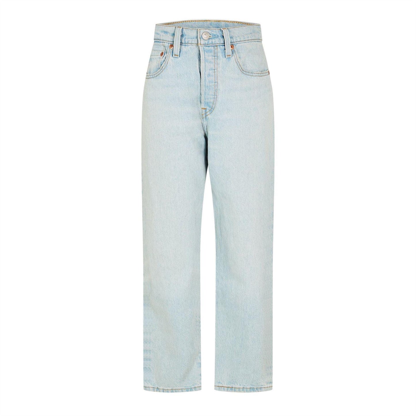 Stepped Away - Front - Levis Womens-Ladies 501 Straight Leg Ankle Grazer Jeans