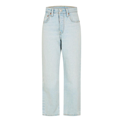 Stepped Away - Front - Levis Womens-Ladies 501 Straight Leg Ankle Grazer Jeans