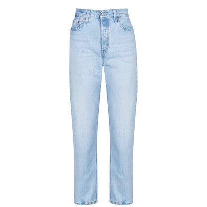 Ojai Luxor - Front - Levis Womens-Ladies 501 Straight Leg Ankle Grazer Jeans