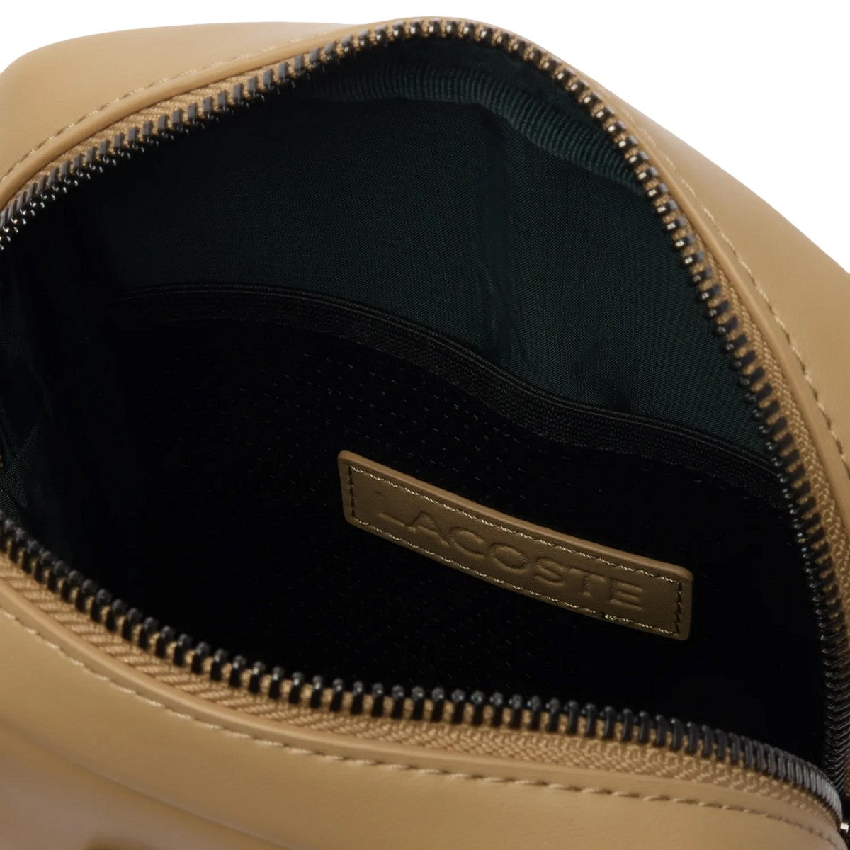Beige - Lifestyle - Lacoste Monogram Leather Satchel