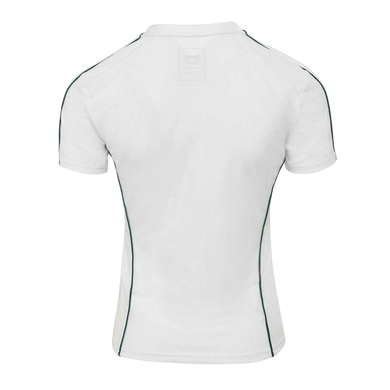 White - Back - Slazenger Womens-Ladies Contrast Detail Tennis T-Shirt