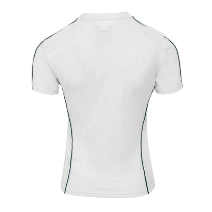 White - Back - Slazenger Womens-Ladies Contrast Detail Tennis T-Shirt