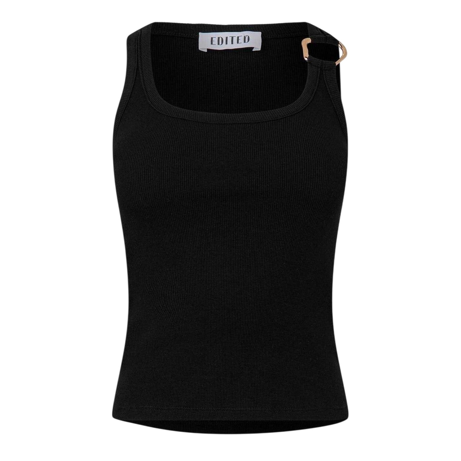 Black - Front - Edited Womens-Ladies Charlotte Sleeveless Vest Top