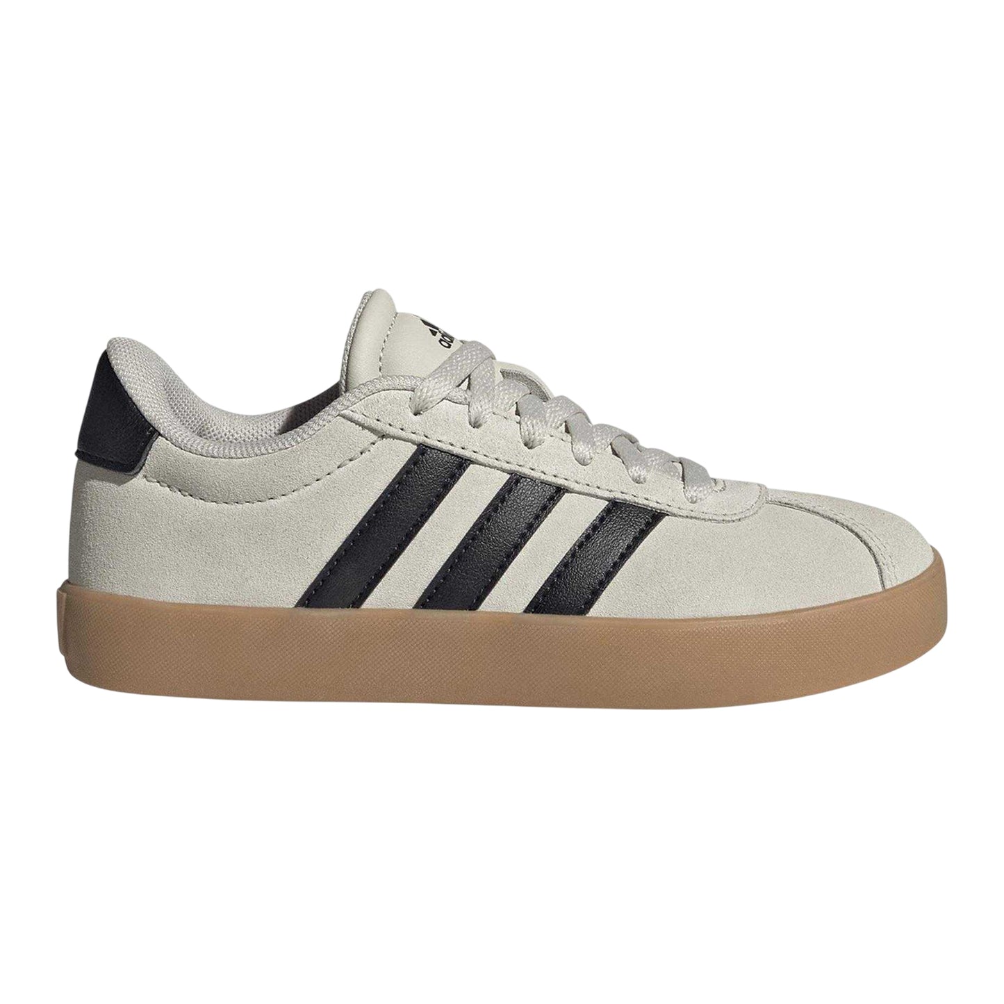 Alumina - Front - Adidas Childrens-Kids VL Court 3.0 Leather Trainers