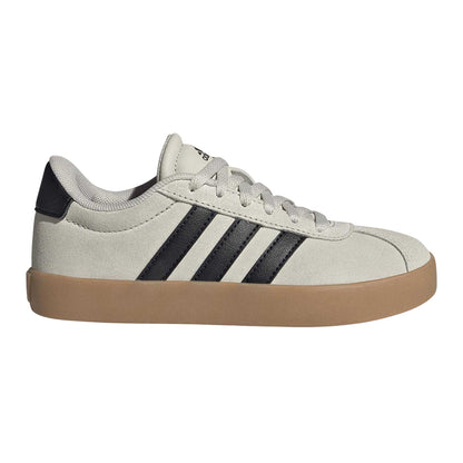 Alumina - Front - Adidas Childrens-Kids VL Court 3.0 Leather Trainers