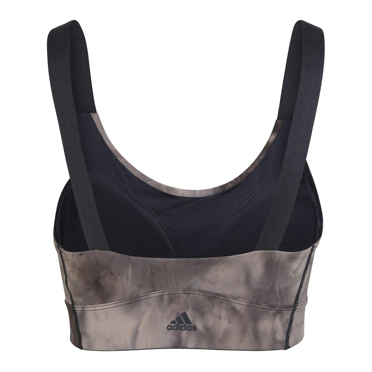 Natural - Back - Adidas Womens-Ladies Yoga Studio Sports Bra
