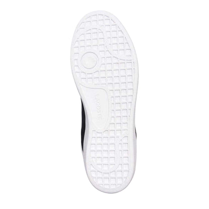 Black-White - Pack Shot - Lacoste Womens-Ladies Baseshot Suede Trainers