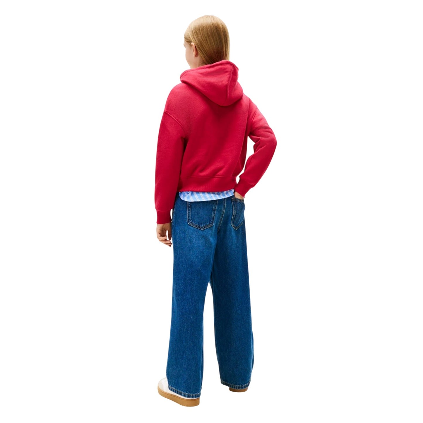 Ruby - Back - Tommy Hilfiger Childrens-Kids Diamante Regular Long-Sleeved Hoodie