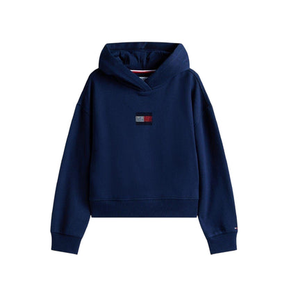 Navy - Front - Tommy Hilfiger Childrens-Kids Diamante Regular Long-Sleeved Hoodie