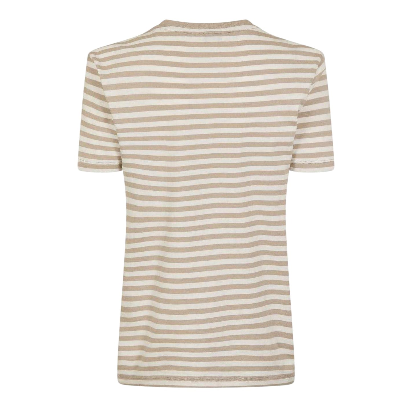 Stone - Back - Jack Wills Womens-Ladies Endmoor Stripe Boyfriend T-Shirt