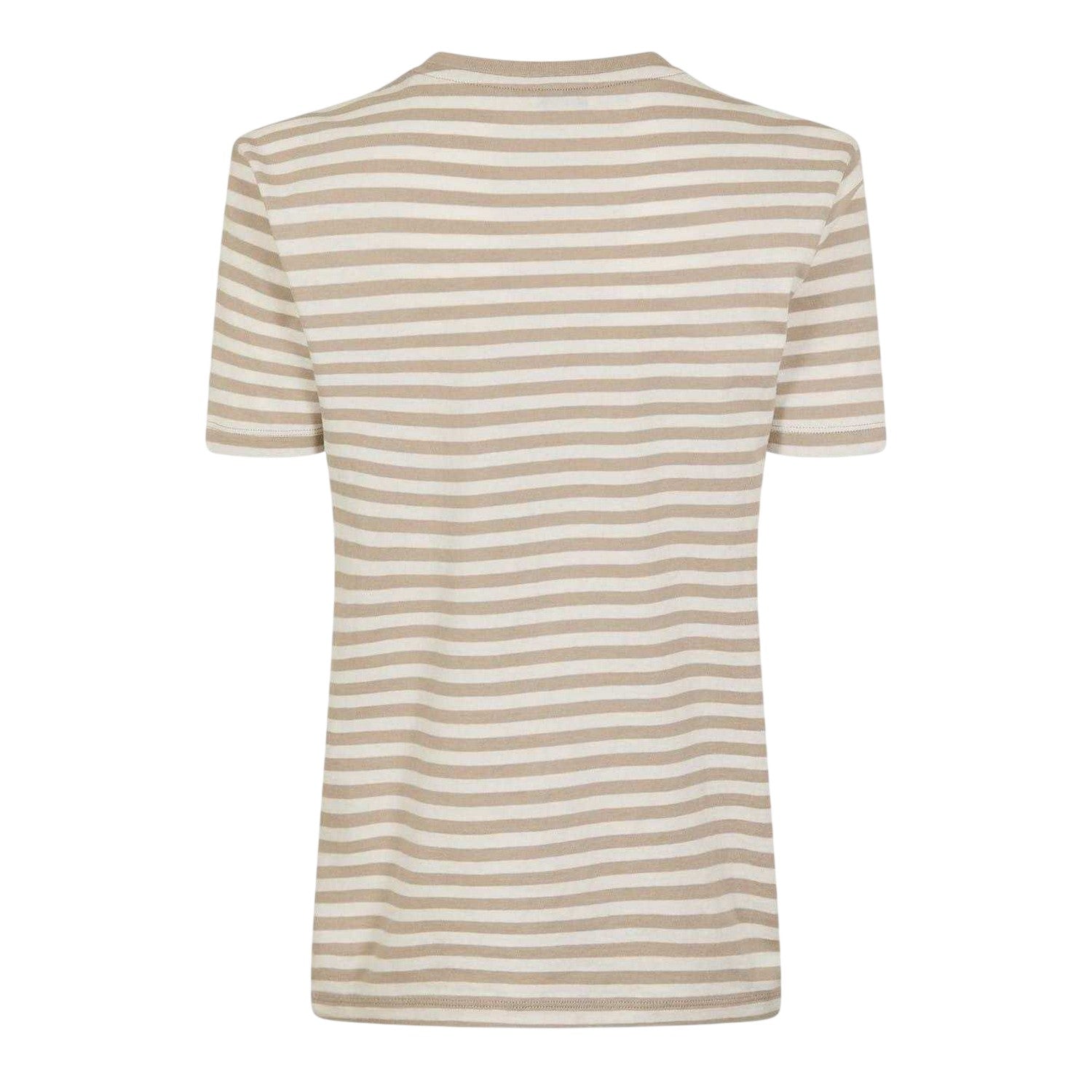 Stone - Back - Jack Wills Womens-Ladies Endmoor Stripe Boyfriend T-Shirt