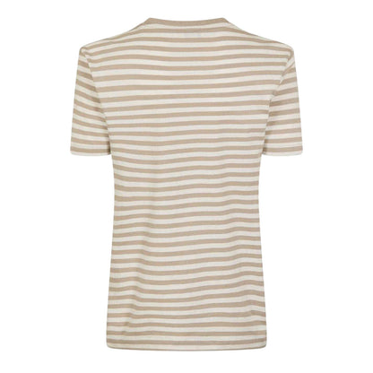 Stone - Back - Jack Wills Womens-Ladies Endmoor Stripe Boyfriend T-Shirt