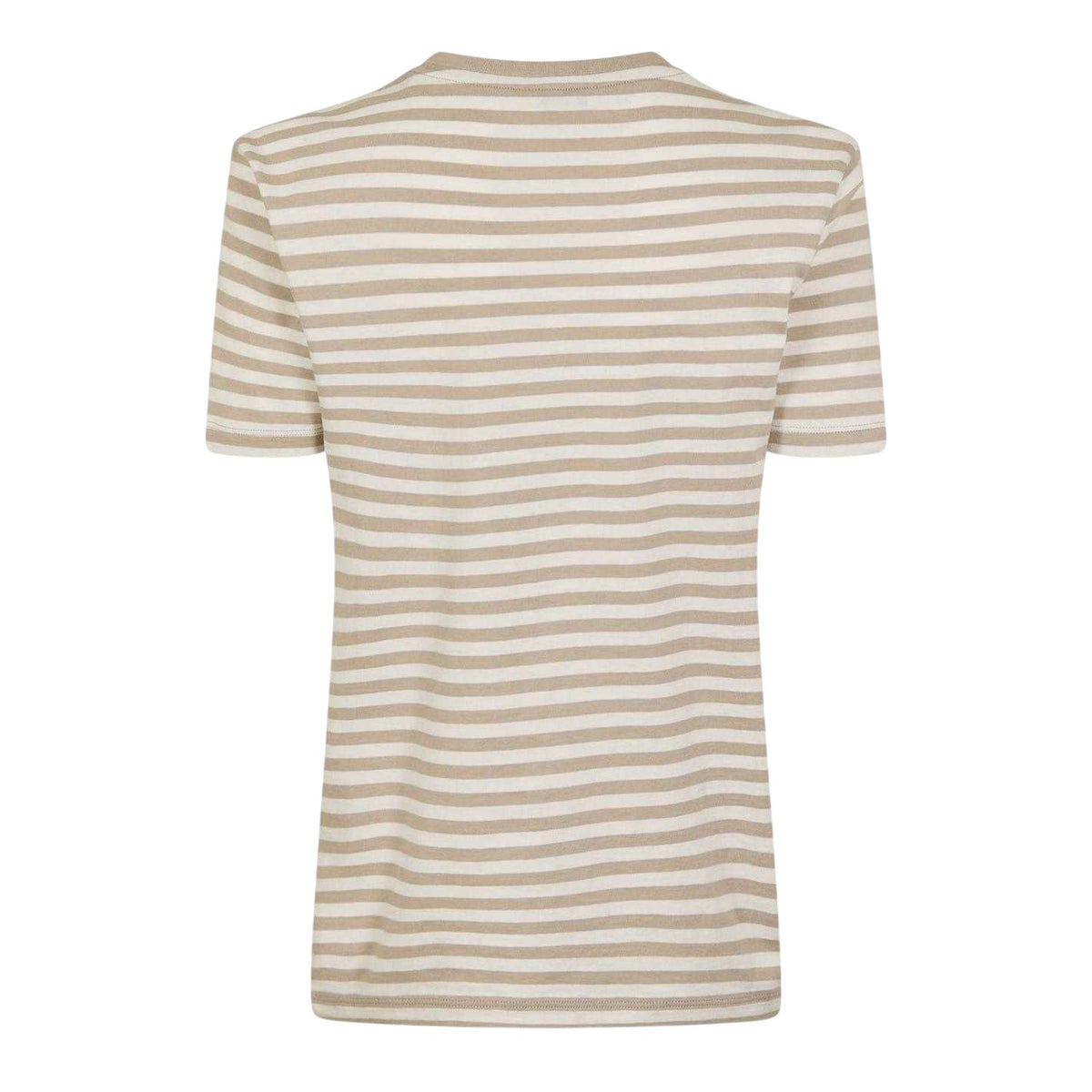 Stone - Back - Jack Wills Womens-Ladies Endmoor Stripe Boyfriend T-Shirt