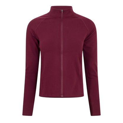 Fig - Front - Gym King Womens-Ladies Luxe Patterned Full Zip Track Jacket