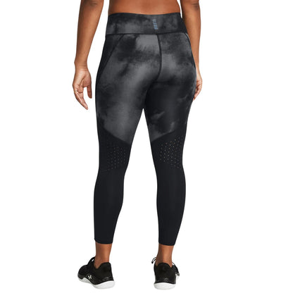 Black - Back - Under Armour Womens-Ladies Launch Printed Leggings