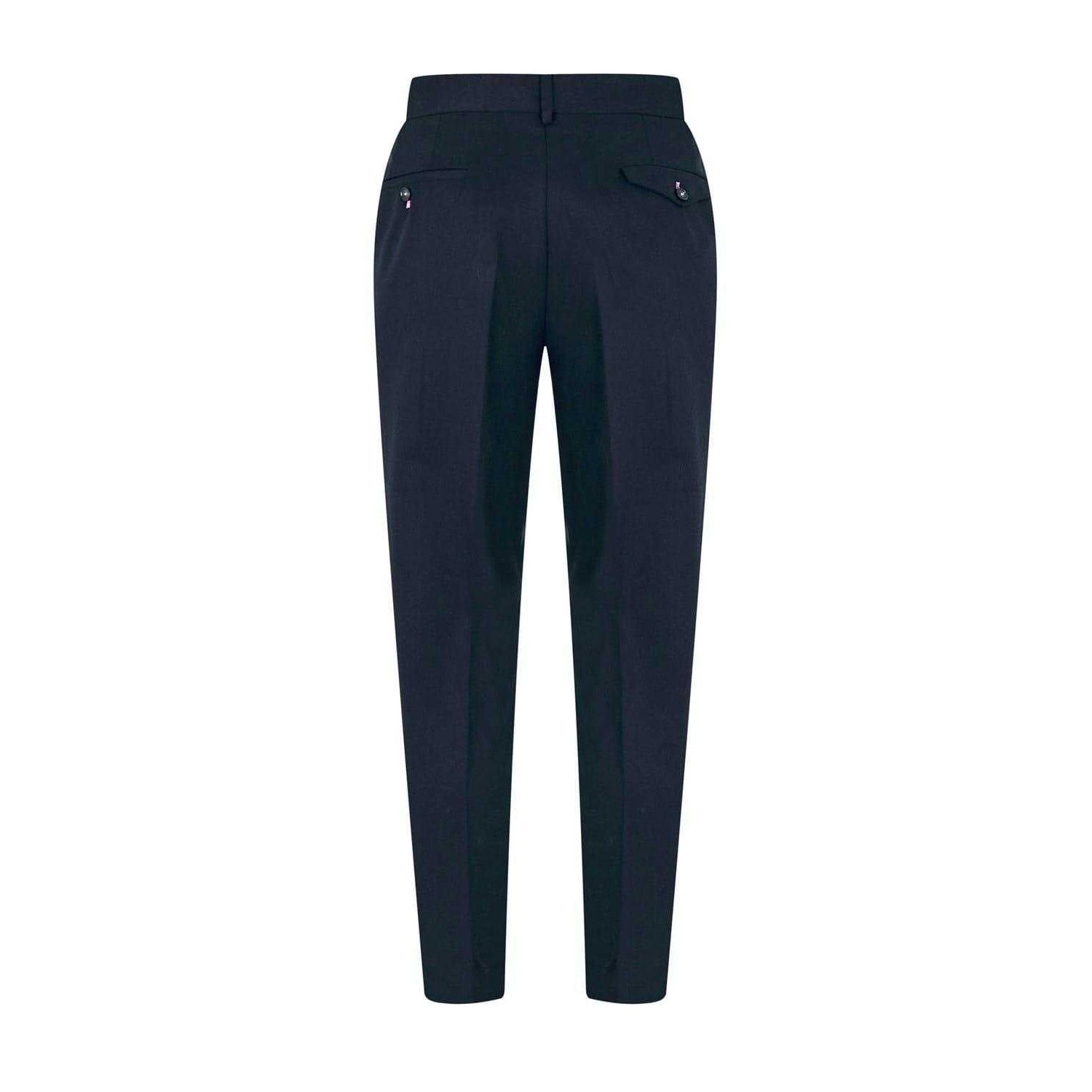 Navy - Back - Twisted Tailor Mens Formal Trousers