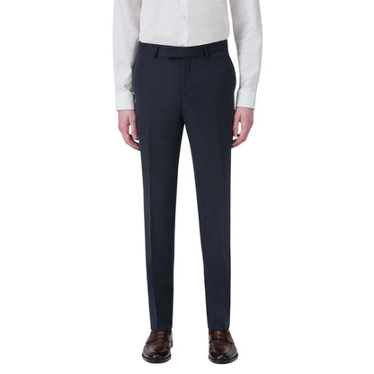 Navy - Side - Twisted Tailor Mens Formal Trousers
