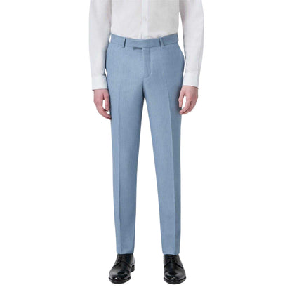 Light Blue - Front - Twisted Tailor Mens Formal Trousers