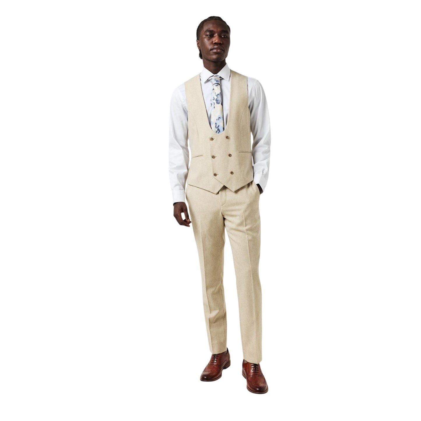 Neutral - Lifestyle - Without Prejudice Mens Archer Wool Slim Trousers