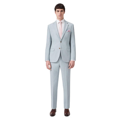 Blue - Lifestyle - Without Prejudice Mens Archer Wool Slim Trousers