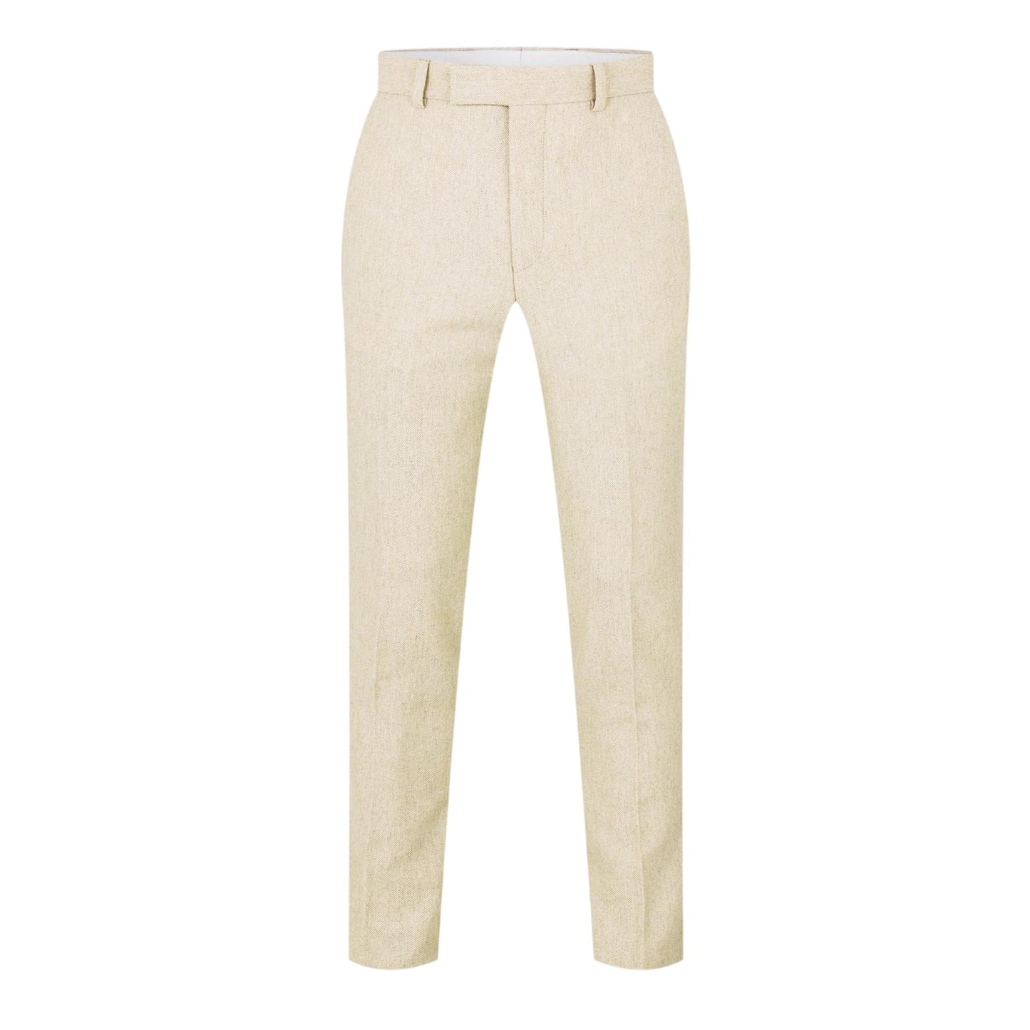 Neutral - Front - Without Prejudice Mens Archer Wool Slim Trousers