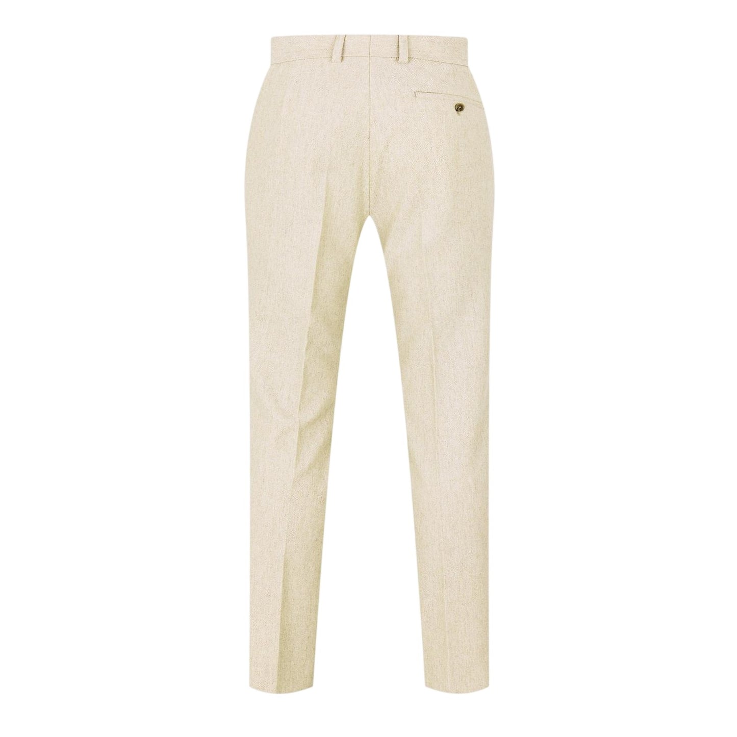 Neutral - Back - Without Prejudice Mens Archer Wool Slim Trousers