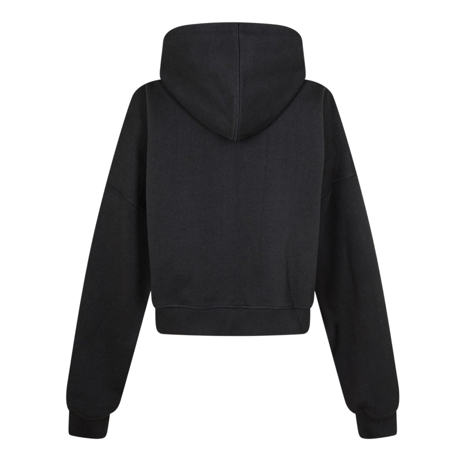 Black - Back - Kangol Womens-Ladies Ribbed Full Zip Hoodie