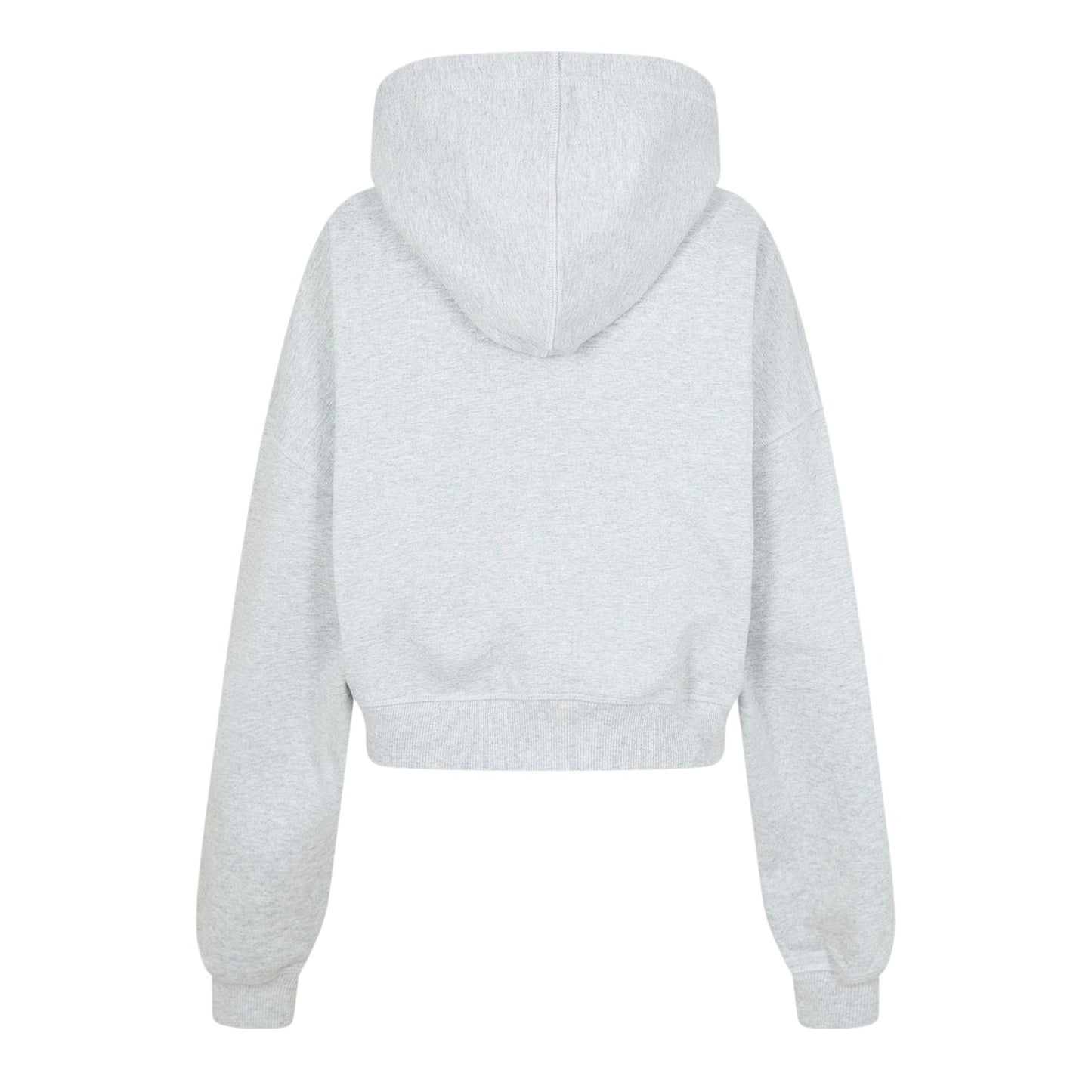 Grey - Back - Kangol Womens-Ladies Ribbed Full Zip Hoodie